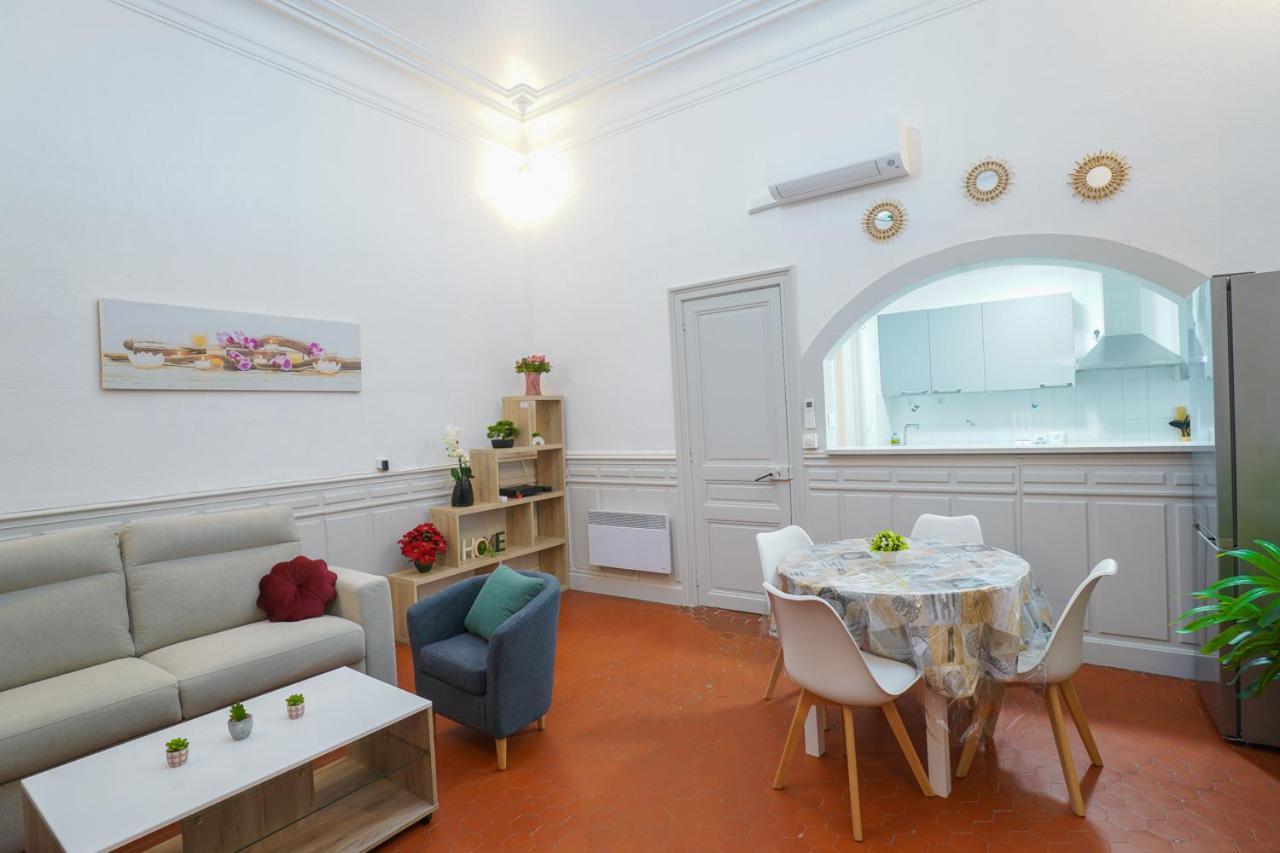 Appartement Du Forum,La Gare, 50 M2 , Climatisation, Garage, Cour Narbona Exterior foto