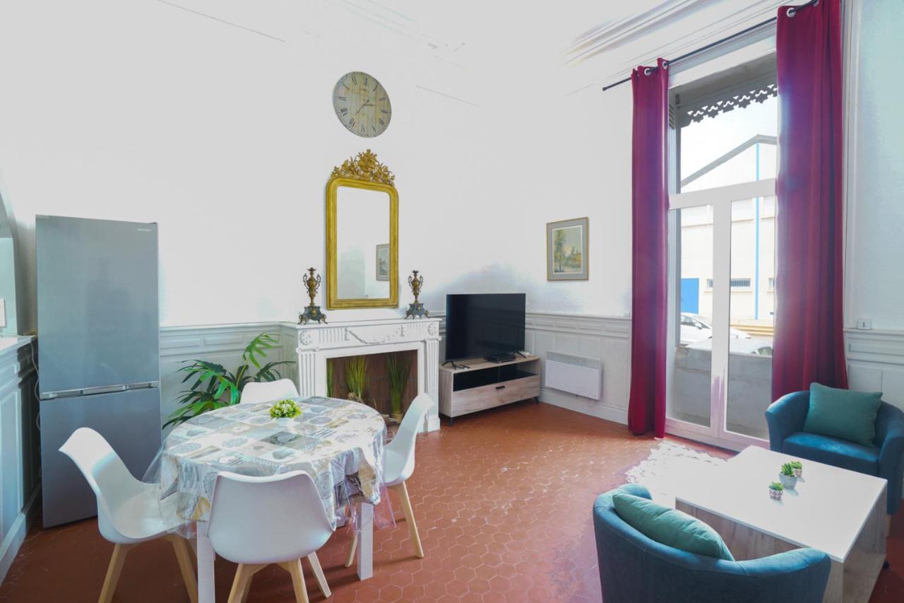 Appartement Du Forum,La Gare, 50 M2 , Climatisation, Garage, Cour Narbona Exterior foto