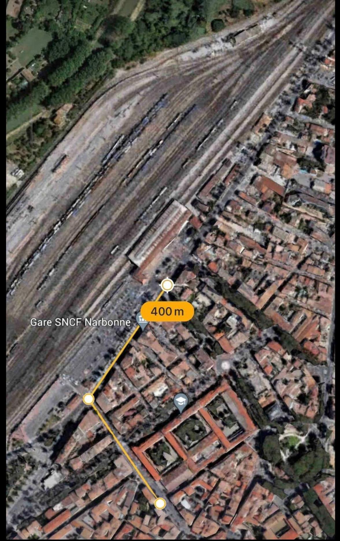 Appartement Du Forum,La Gare, 50 M2 , Climatisation, Garage, Cour Narbona Exterior foto